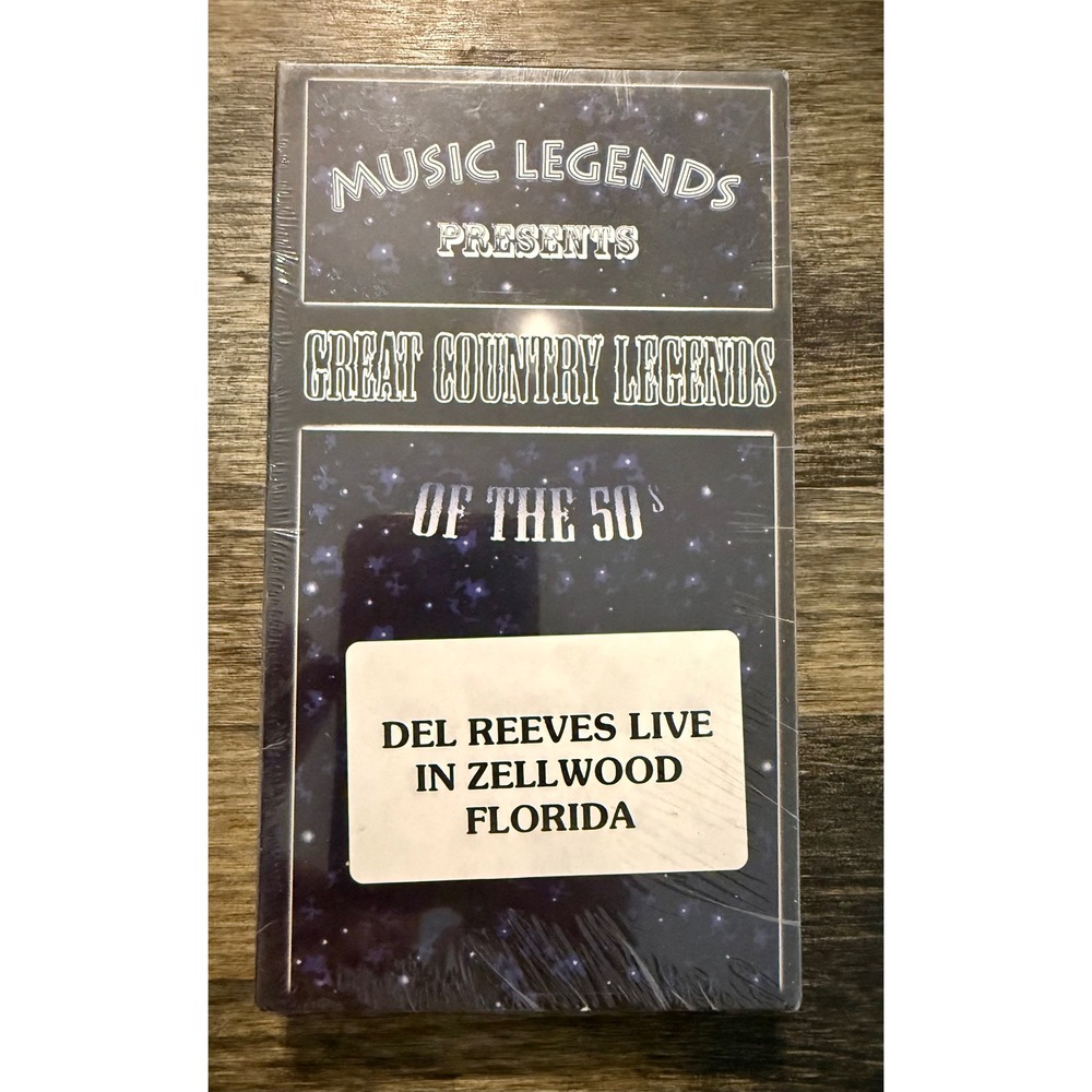 Music Legends Great Country Legends of the 50s VHS New Del Reeves Live Zellwood